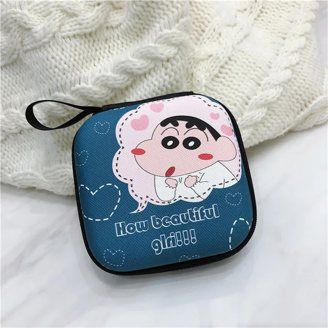 12 9,4 см* 9,4 см Единорог Мелодия Даффи медведь Cinnamoroll Улица Сезам узор коробка для хранения наушников сумка на молнии - Цвет: 12