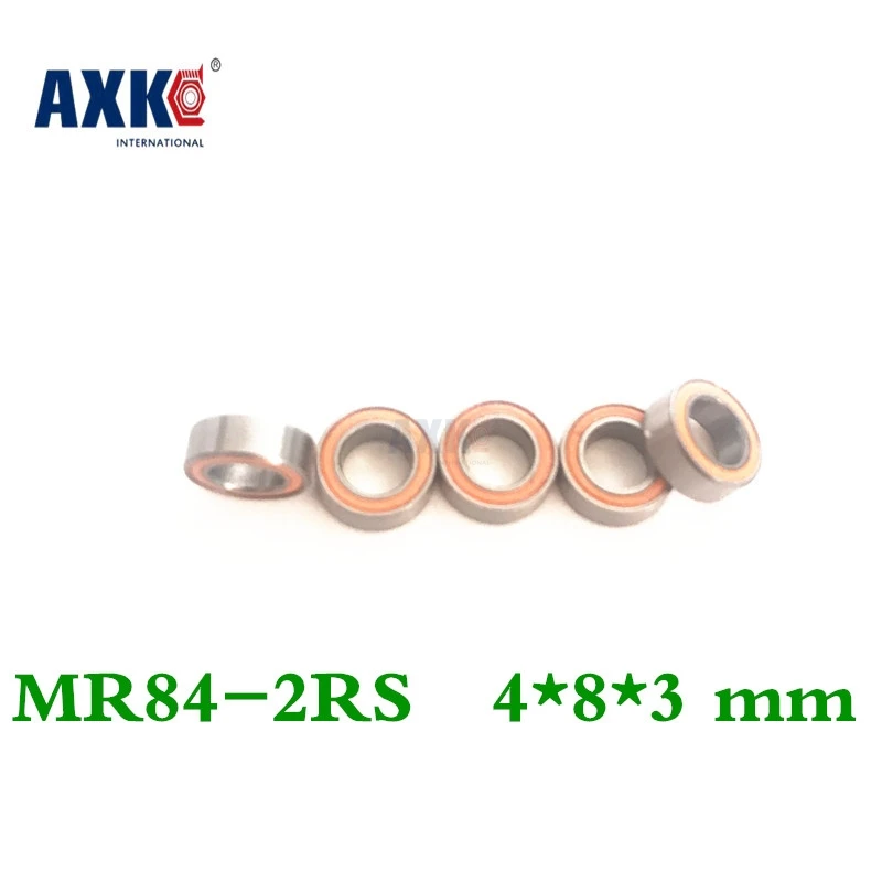 Миниатюрные шарикоподшипники Mr84rs 4*8*3 мм Rs Mr84 2rs с оранжевой герметичной Abec 7 для