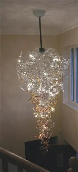 

Elegant 100% Handmade Blown Glass Crystal Chandelier