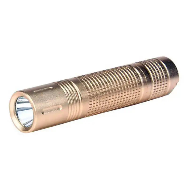 Супер яркий Мощный светодиодный фонарик 7 Вт чипы XPE-Q5 led 14500 AA портативный Шампань