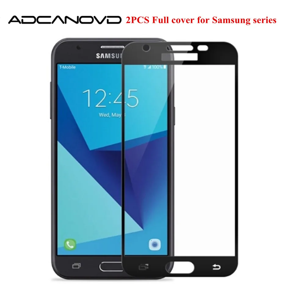 2 шт полное покрытие Защитное стекло для Samsung Galaxy J2 J5 J7 Prime A5 A3 A7 2017 A310 A510 A320 A520
