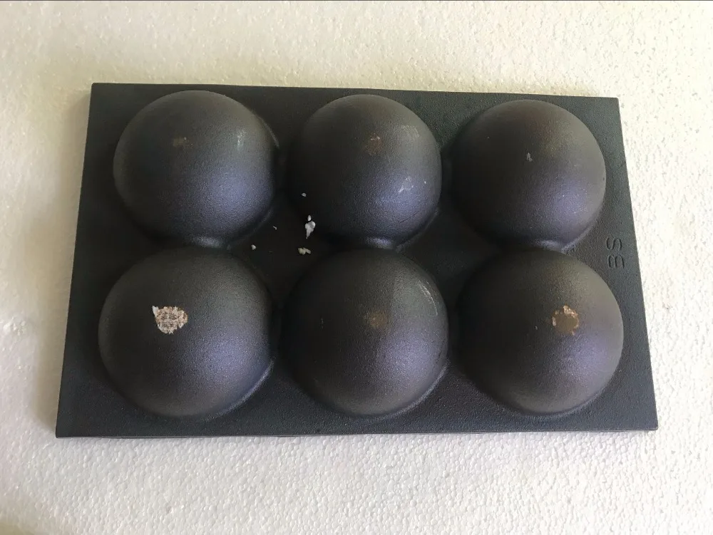Comprare 1 Pcs 80 MILLIMETRI Grande Formato Takoyaki Pan / 6 Fori/pan Con Rivestimento Antiaderente/Takoyaki Di Ferro