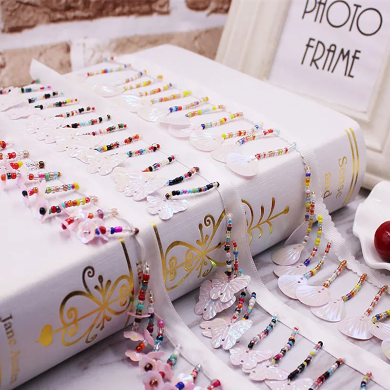 10 ярдов искусственный бисерный корпус кружевная отделка высокое качество костюм