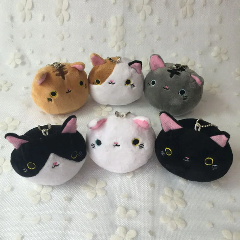 Супер Горячие Новые кошки 7 см плюшевая мягкая игрушка кукла детский брелок кошка