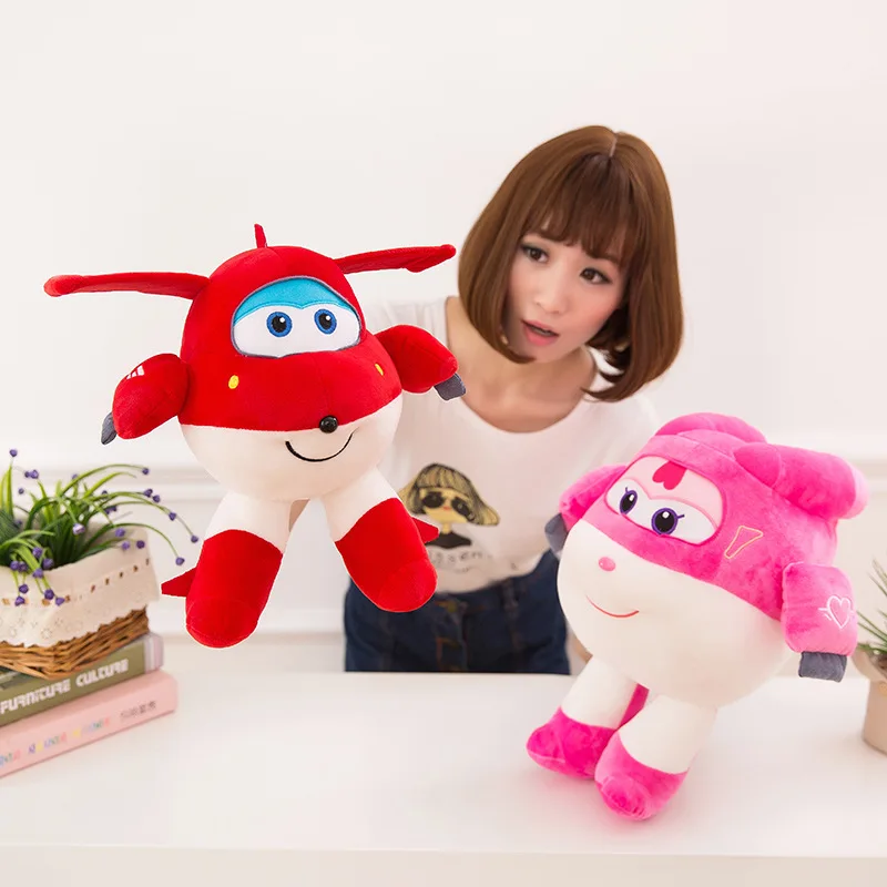 2 шт./лот 30 см Супер Крылья Superwings Мягкая Плюшевая Игрушка Летающая машина самолет