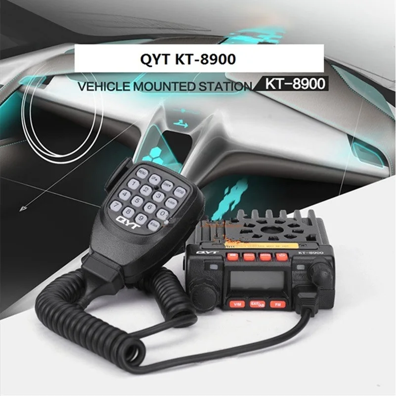 QYT KT8900 Mini Car Radio 25W 136-174MHz 400-480Mhz двухдиапазонный приемопередатчик Ham для автомобиля |