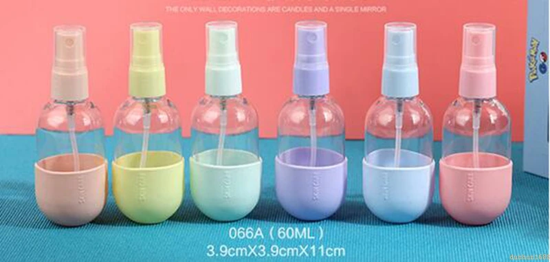 

Creative round bottom 60ML small watering can makeup make-up water plastic bottle portable small spray bottle mixed batch#@13