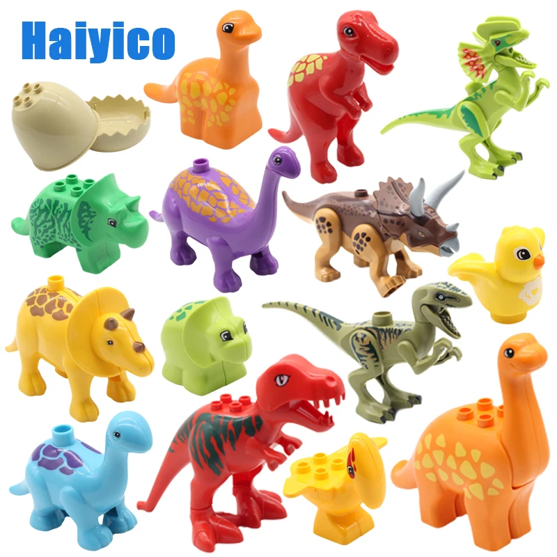 

Education Assembly Big Building Blocks Jurassic Dinosaur Model supplement Accessories Compatible bricks child Durable Toys Gift