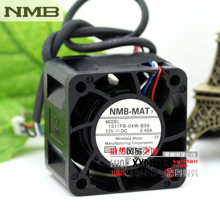 Для NMB 1511FB 04W B56 3828 3 8 см 12В 0.46A 4 линейный серверный вентилятор|fans wear|fan impellerfan oven |