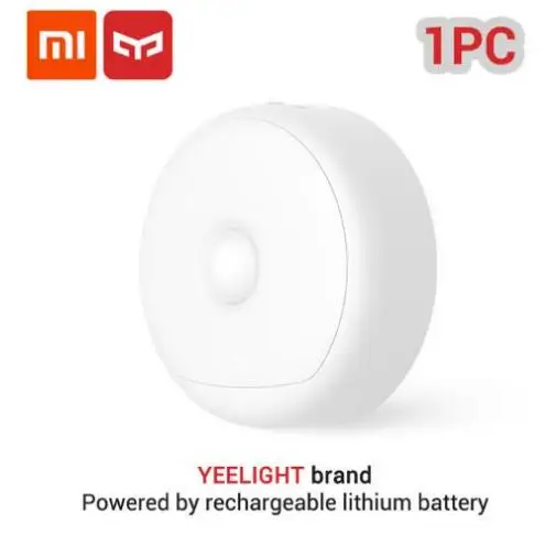 Xiaomi Mijia Yee светильник светодиодный ночной Светильник Инфракрасный магнитный с крючками Дистанционный датчик движения тела для Xiaomi умный дом - Цвет: 1pcs