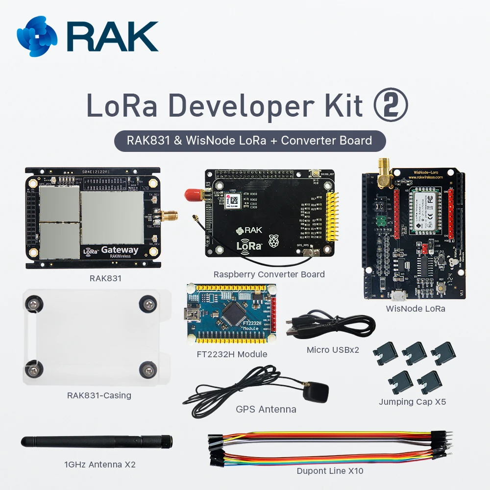 LoRa шлюз концентратор Комплект разработчика RAK831 модуль SX1301 с малиновым Конвертер
