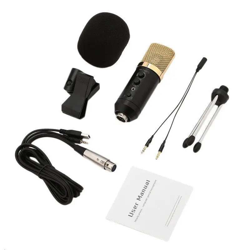 MK F400TL USB Студийный микрофон конденсаторный звук микрофоны для компьютера караоке