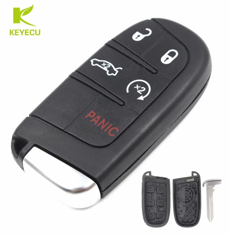 Запасной чехол KEYECU для дистанционного ключа с 5 кнопками Chrysler 300 Challenger Charger Grand