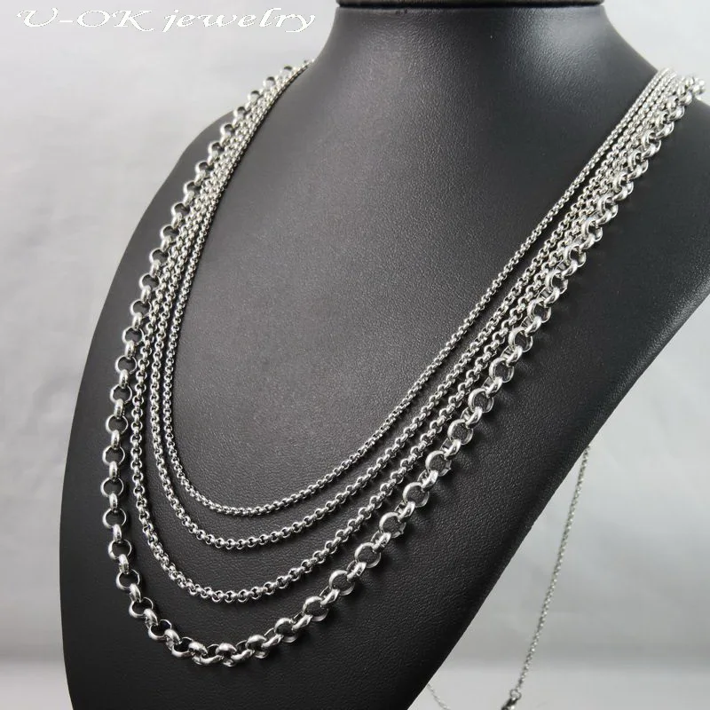 Цепочка круглого сечения из нержавеющей стали 316L 40-90 см на заказ 2/2 5 3 4 6 7 8 9 мм |