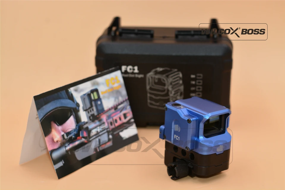Оптический прицел DI FC1 Red Dot Sight голографический для рельсы 20 мм (синий) | Спорт и
