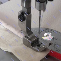 2pcs industrial sewing machine flat car sewing machine presser foot slot width 5mm presser foot p69hr 316 hinged piping feet