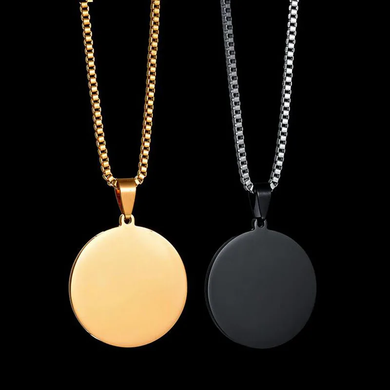 Новый пустой бар кулон ожерелье на заказ выгравированное имя для женщин и мужчин