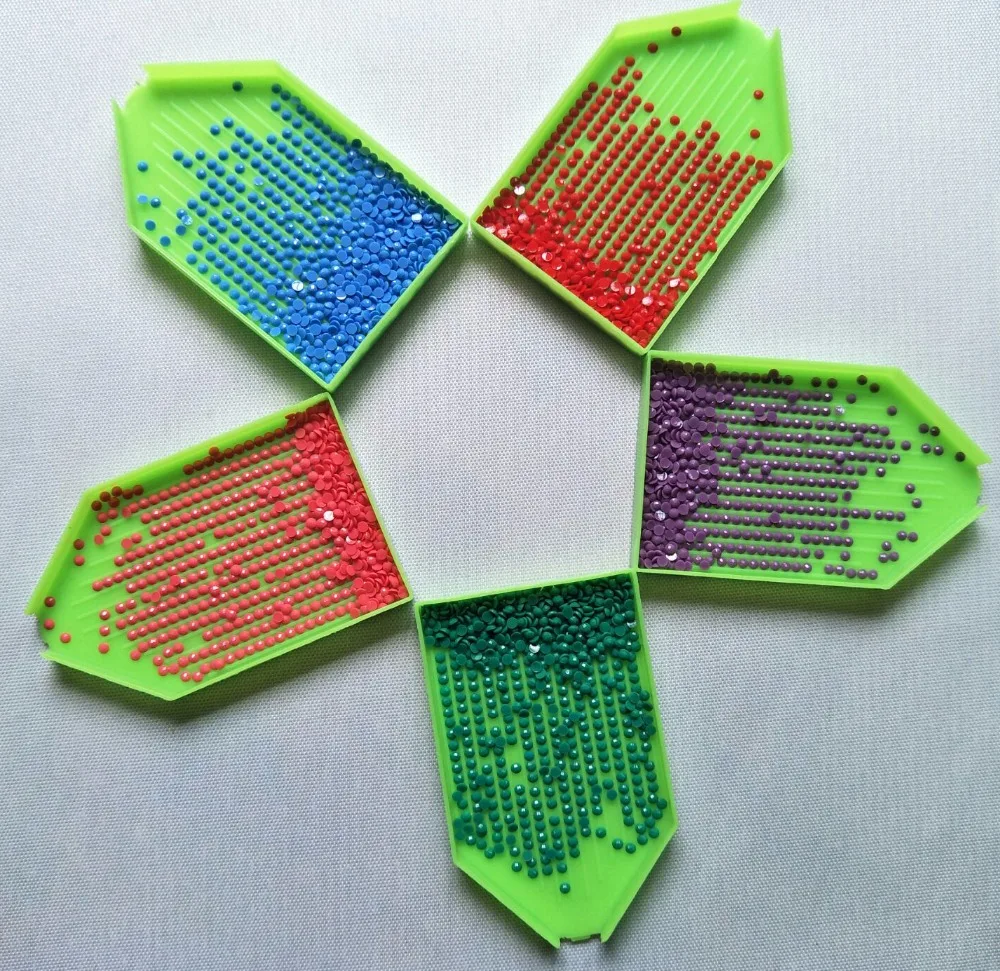 

28 Grid Diamond Embroidery Box,Crystal Pen,Glue,Plastic Tray Diamond Painting Accessories Storage Boxes Cross Stitch Tools RS100