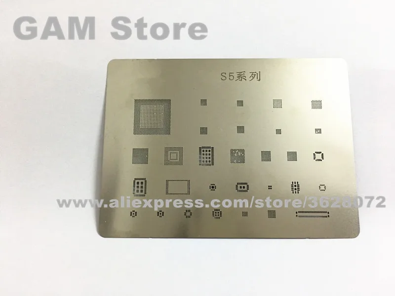 

For Samsung S5 BGA Stencil CPU Power wifi Touch Audio Power Amplifier IC Reballing Chip Pin Solder BGA Direct Heating Template