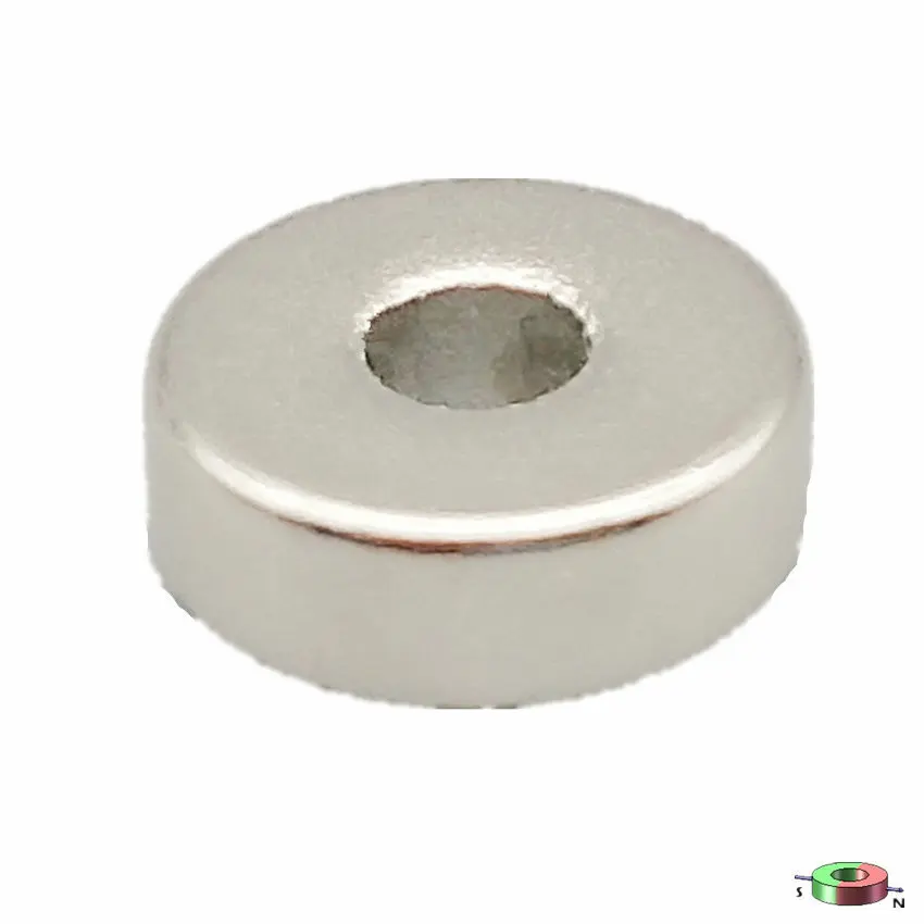 

Diametrically NdFeB Magnet Ring Diameter 9.53x3.18x3.18 mm 3/8"*1/8**1/8" Tube Magnetized Neodymium Permanent Magnets