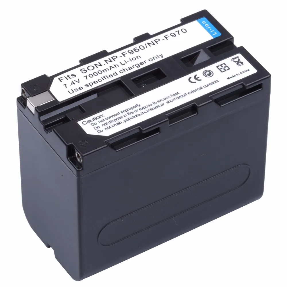 Probty 2 шт. 7000 мА/ч NP-F970 NP-F960 NPF960 NP F970 bateria аккумуляторы + Зарядное устройство для Sony