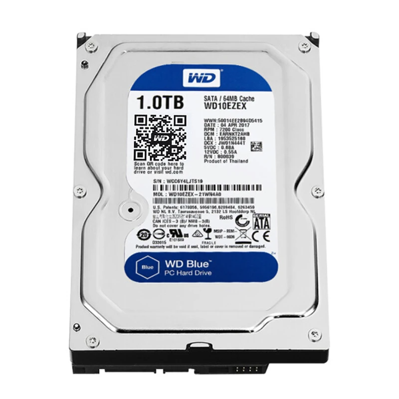 Внутренний жесткий диск WD Blue 1 ТБ 3 5 дюйма SATA 6|hard disk|1tb hddhard drive |