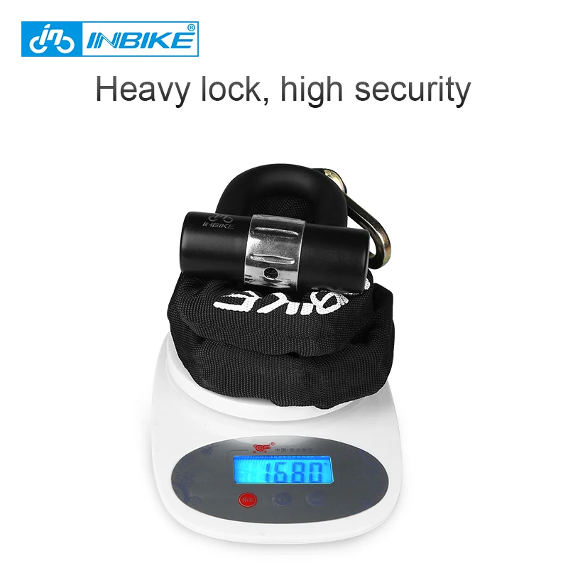 

INBIKE Bicycle Chain Lock U Lock Set Anti-Theft Glass Door Bike Chain Lock Security Reinforced Cycling MTB Bike Accessories