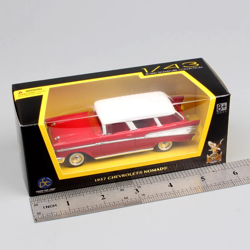 1/43 масштаб классический 1957 Chevrolet Nomad sedan chevy wagon фургон металлический minicar литые автомобили и автомобильные игрушки модели для коллекционеров