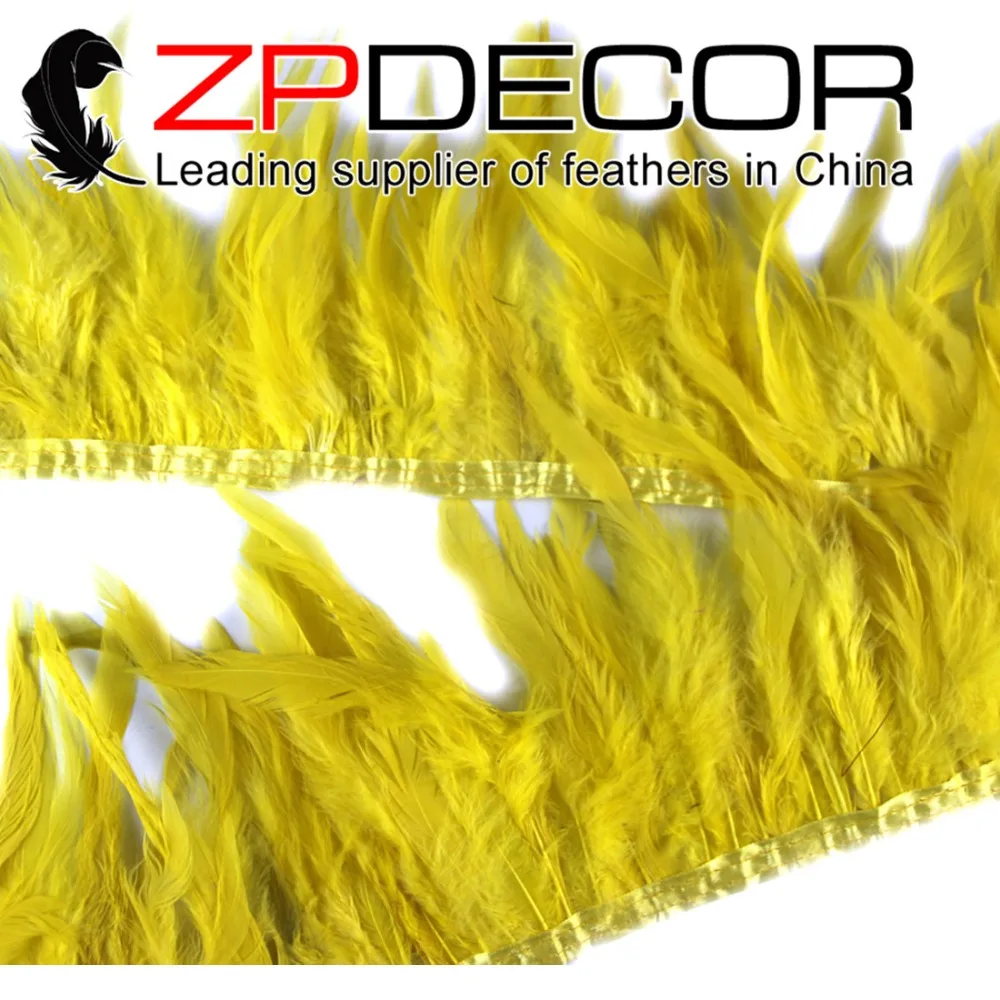 

ZPDECOR DIY Ручная работа 10 ярдов/партия 4-6 дюймов Красивый Желтый Петух Coque перо идеальная отделка костюмы Карнавал и сделай сам