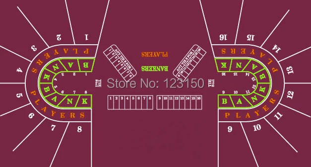 

WP-035 раскладка клавиатуры, водонепроницаемые, 360*140 см, Казино макет игры ткань-1 шт.