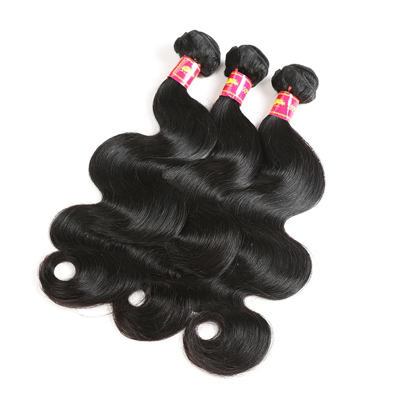 Ali Queen Hair Brazilian Hair Body Wave Hair Weave Bundles 100% Human Remy Hair P/9A Natural Color 8"- 30" Hair Weaving image 6