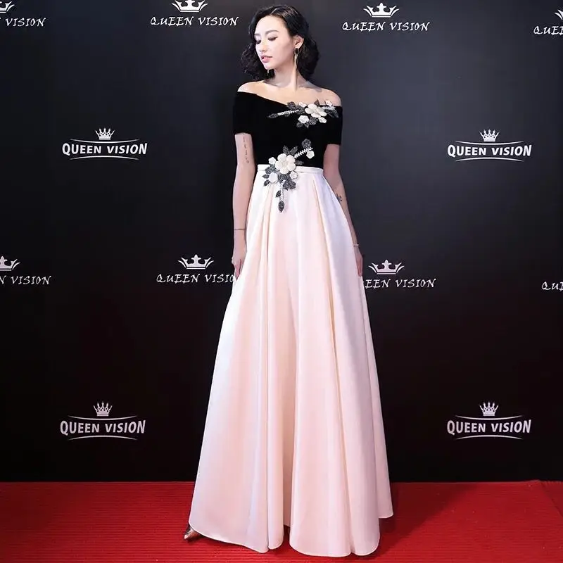 

Angel Novias Long Red Carpet Off the Shoulder Celebrity Evening Dress 2021