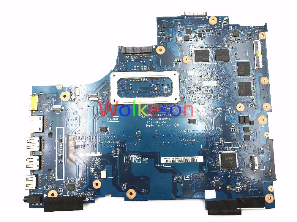 SHELI для DELL Inspiron 5737 материнская плата ноутбука с I7-4500U процессором CN-0DYFMW 0DYFMW VBW11 LA-9984P