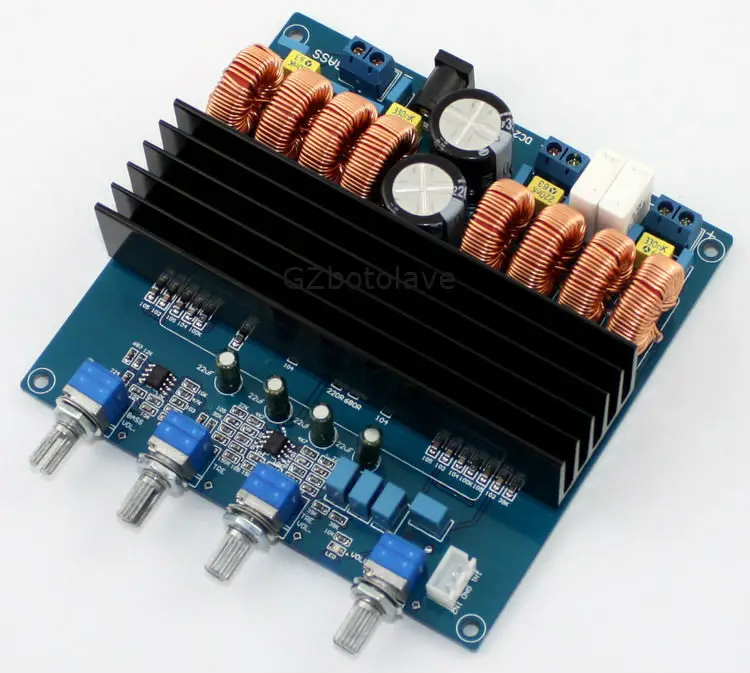 Новый цифровой усилитель мощности TDA7498 + TL072 класс D 2 1 каналов Плата усилителя