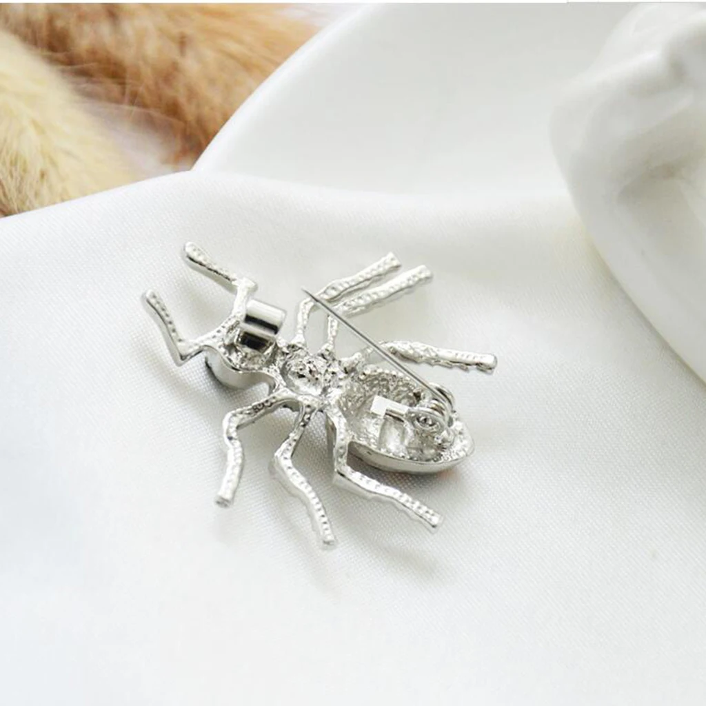 Chic Alloy Enamel Rhinestone Ant Insect Brooch Pin Costume Jewelry Accessory | Украшения и аксессуары