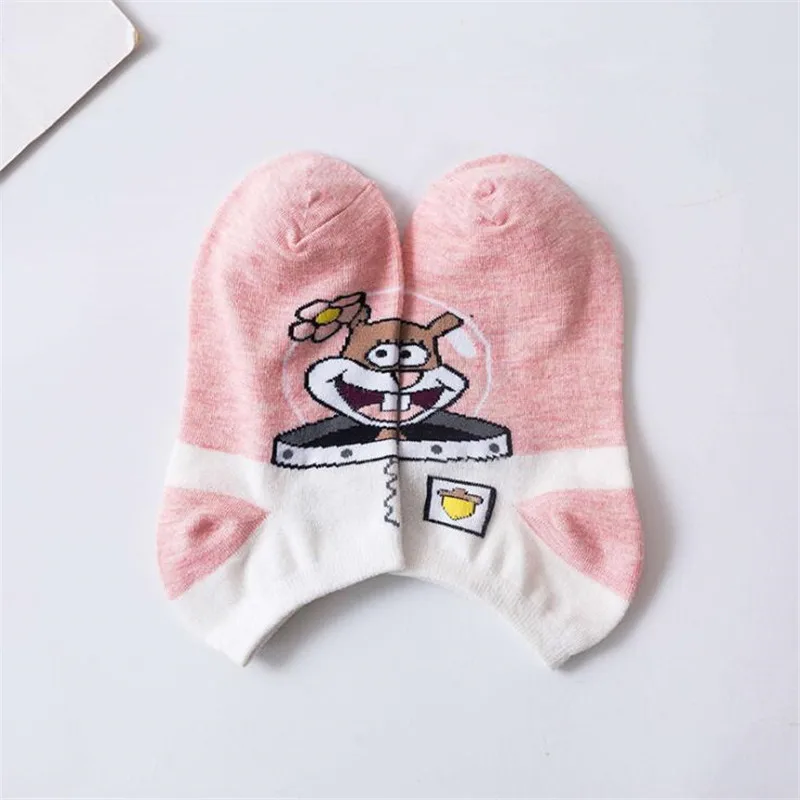 Модные милые носки женские Харадзюку Kawaii Короткие Носки с рисунком хипстерские носки до лодыжки с забавными рисунками для женщин