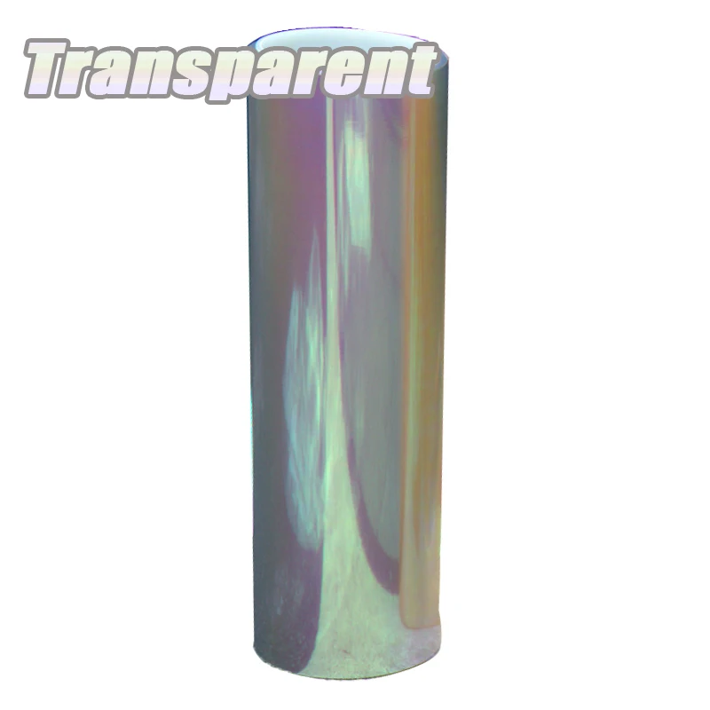 Transparent 120*30 см блестящий Хамелеон авто стайлинг фары задние фонари полупрозрачная пленка огни повернутый цвет автомобиля пленка наклейки - Название цвета: Transparent