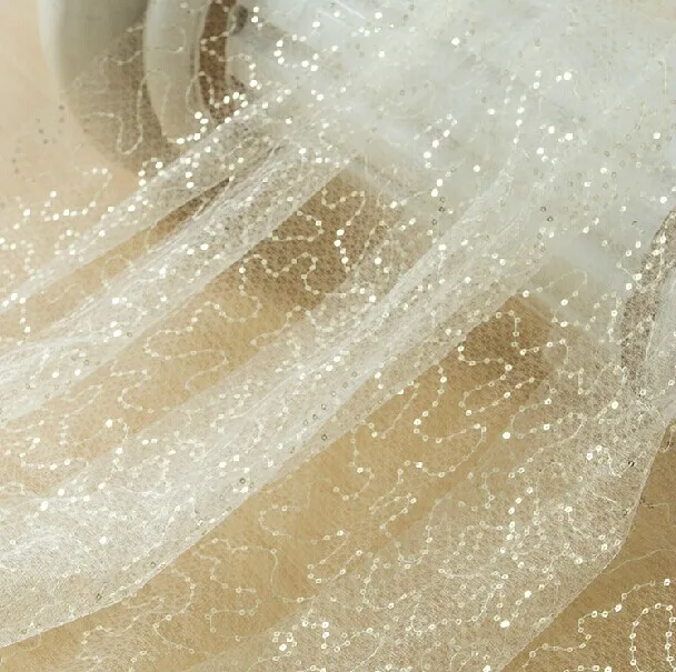 Модное свадебное украшение разноцветная кружевная ткань с блестками для