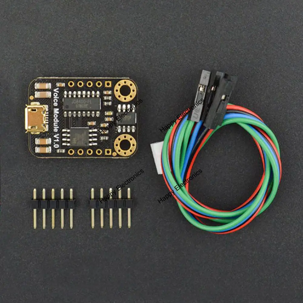 Голосовой модуль DFRobot Gravity UART MP3/WAV 8 Мб поддержка USB-накопителя воспроизведение в