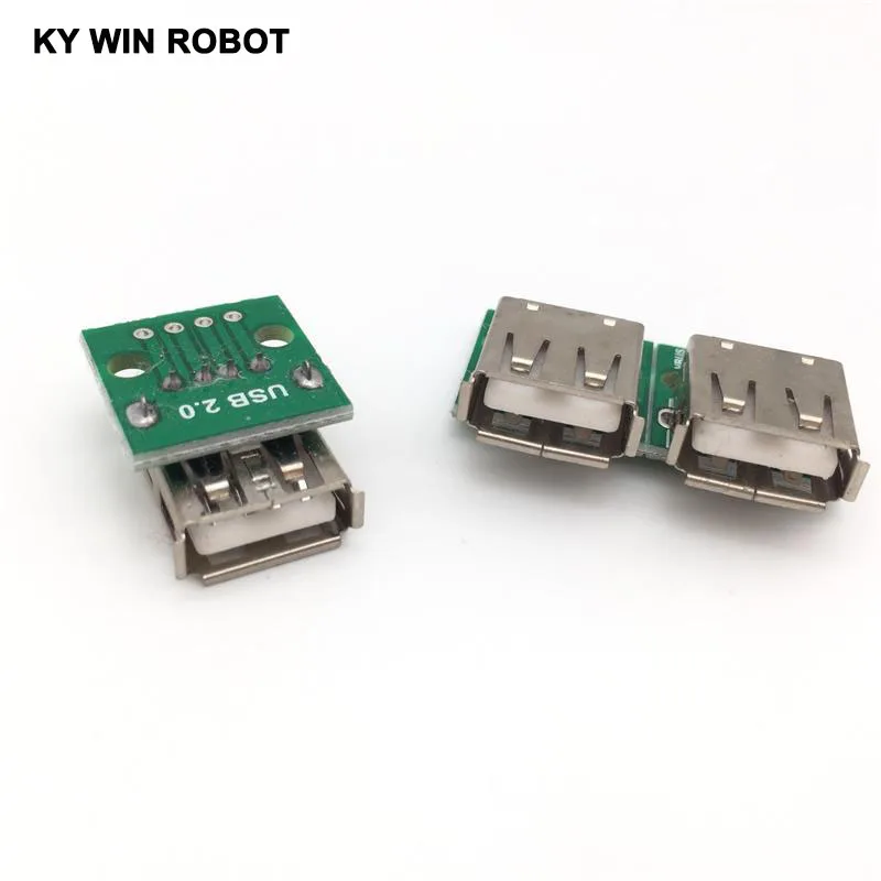 5 шт. тип A Женский USB для DIP 2 0 мм адаптер печатной платы конвертер Arduino |