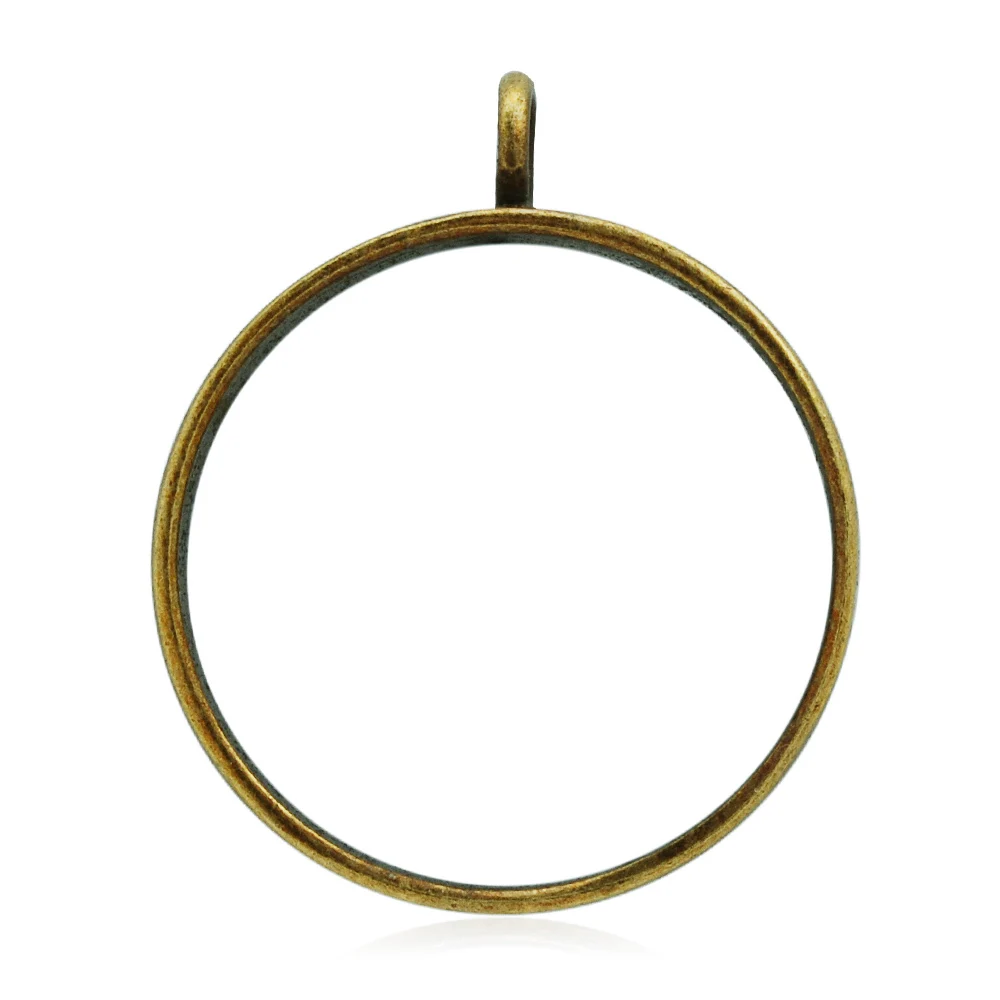 Круглый ободок из сплава с прессованным цветком металлический открытой спинкой