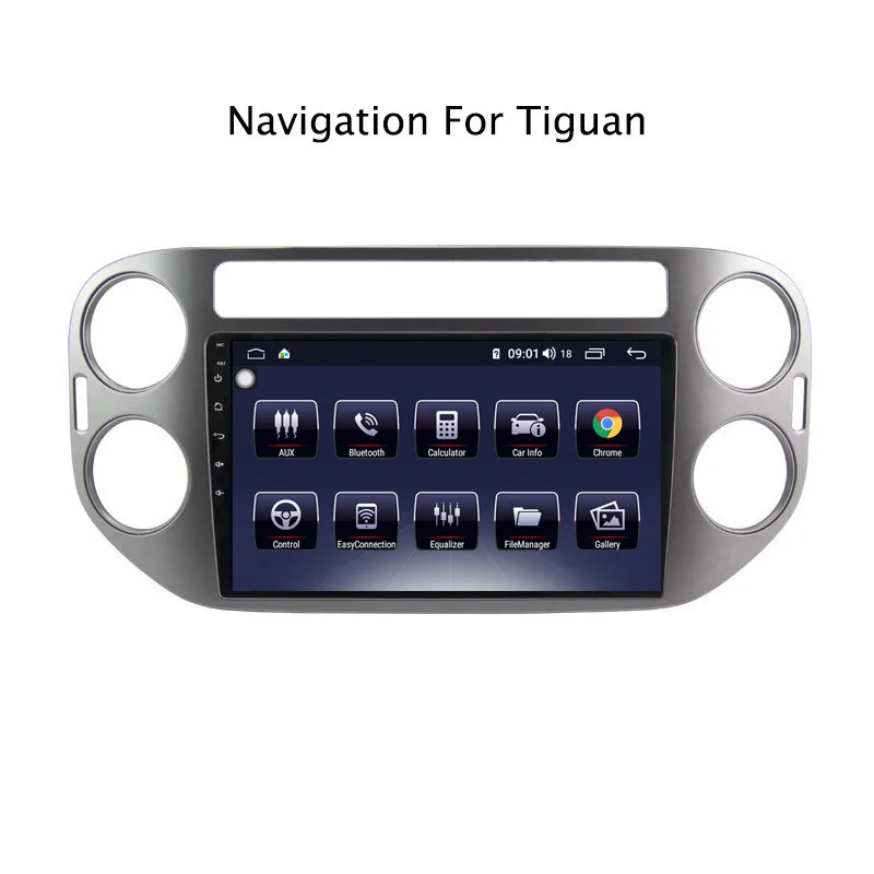 9 &quotAndroid 8 1 core 4G ram 64G rom gps навигация автомобильное радио для VW Tiguan 2010-2018 с Carplay/4G LTE |