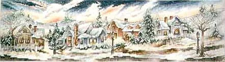 

Fishxx Cross-Stitch,C096scenery[Under the sunset glow of the village]full embroidery,accurate pattern,11CT,