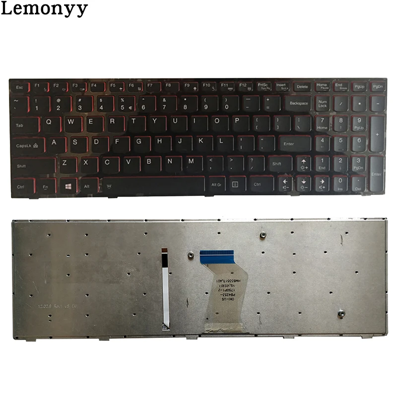 Новая Клавиатура ноутбука США для lenovo Y590 Y500 Y510P английская клавиатура Blacklight