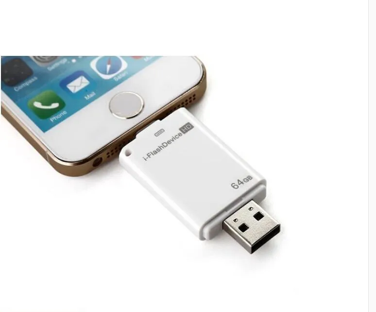 Для флеш накопителя Lightning 16g 32g 64g 128g Usb накопитель 6 языков Otg флэш для iPhone/6/6 s