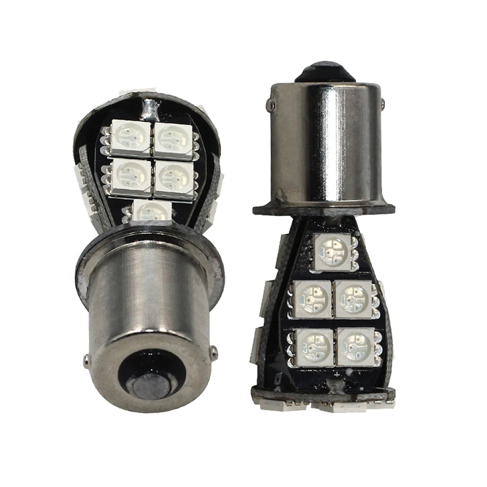 YSY 1156 BA15S 1157 BAY15D 21SMD 5050 Желтые белые красные автомобильные фонари заднего хода P21W R5W
