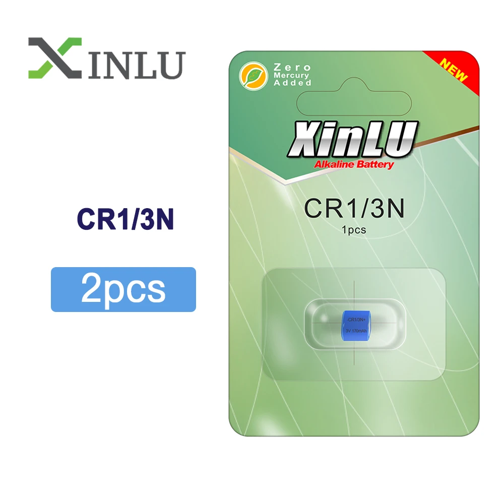 2 шт. Ordianry CR1/3N DL1/3N 3V Батарея цилиндр первичных литиевых батарей одноразового