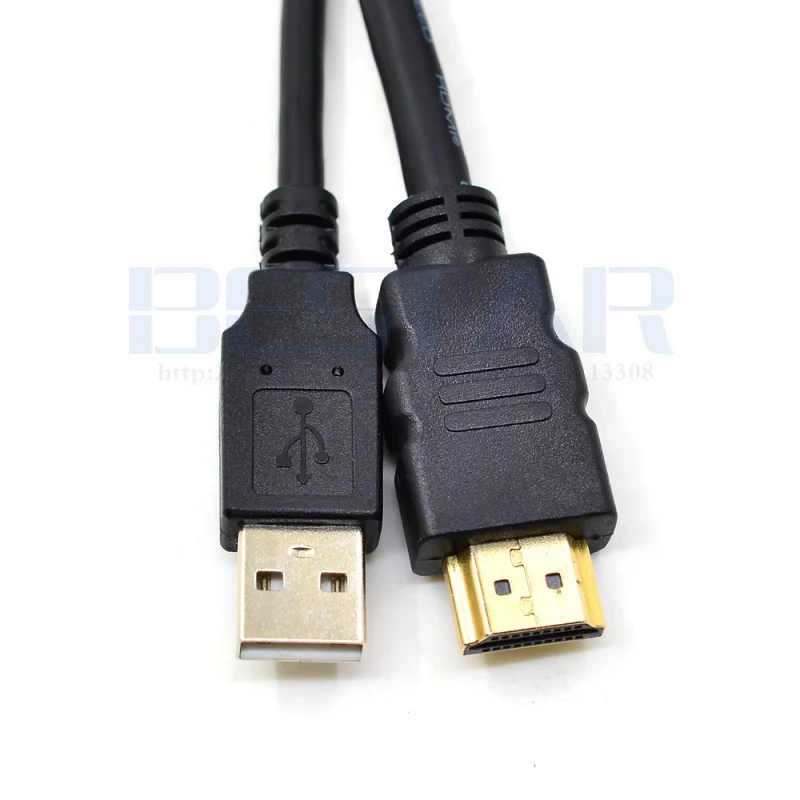 3 фута Автомобильный USB HDMI AUX панель расширения кабель для скрытого монтажа
