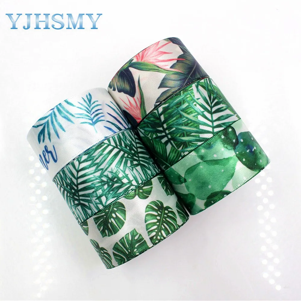 YJHAMY 179231, фрукты мультфильм атласные ленты, 25 мм, 10 ярдов лента для шитья, DIY головной убор аксессуары ручной работы материал