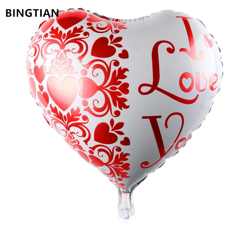BINGTIAN LOVE balloon оптовая продажа вечерние воздушные шары в форме сердца на день